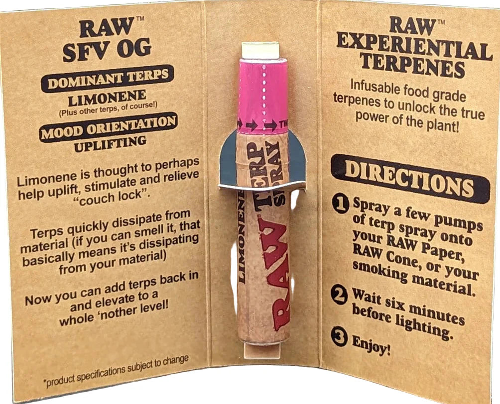 Unlock the Essence of SFV OG with Best Smoke Shop's Raw Terp Spray