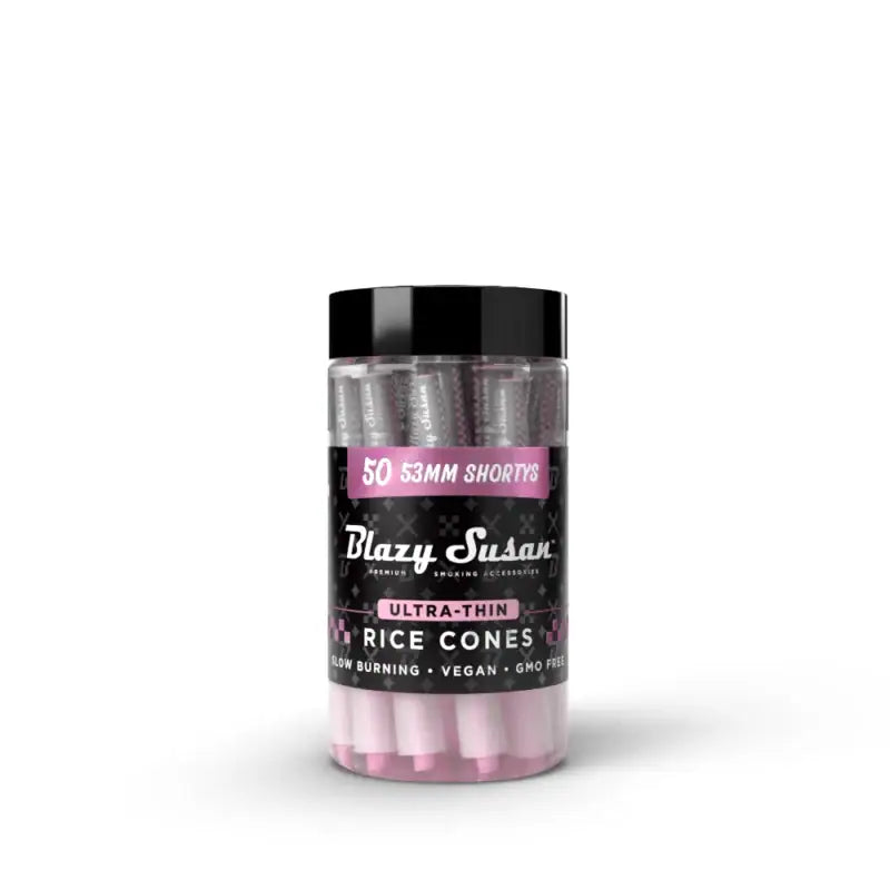 Elevate Your Smoking Experience with Blazy Susan Ultra Thin Rice Cones 53mm Shortys