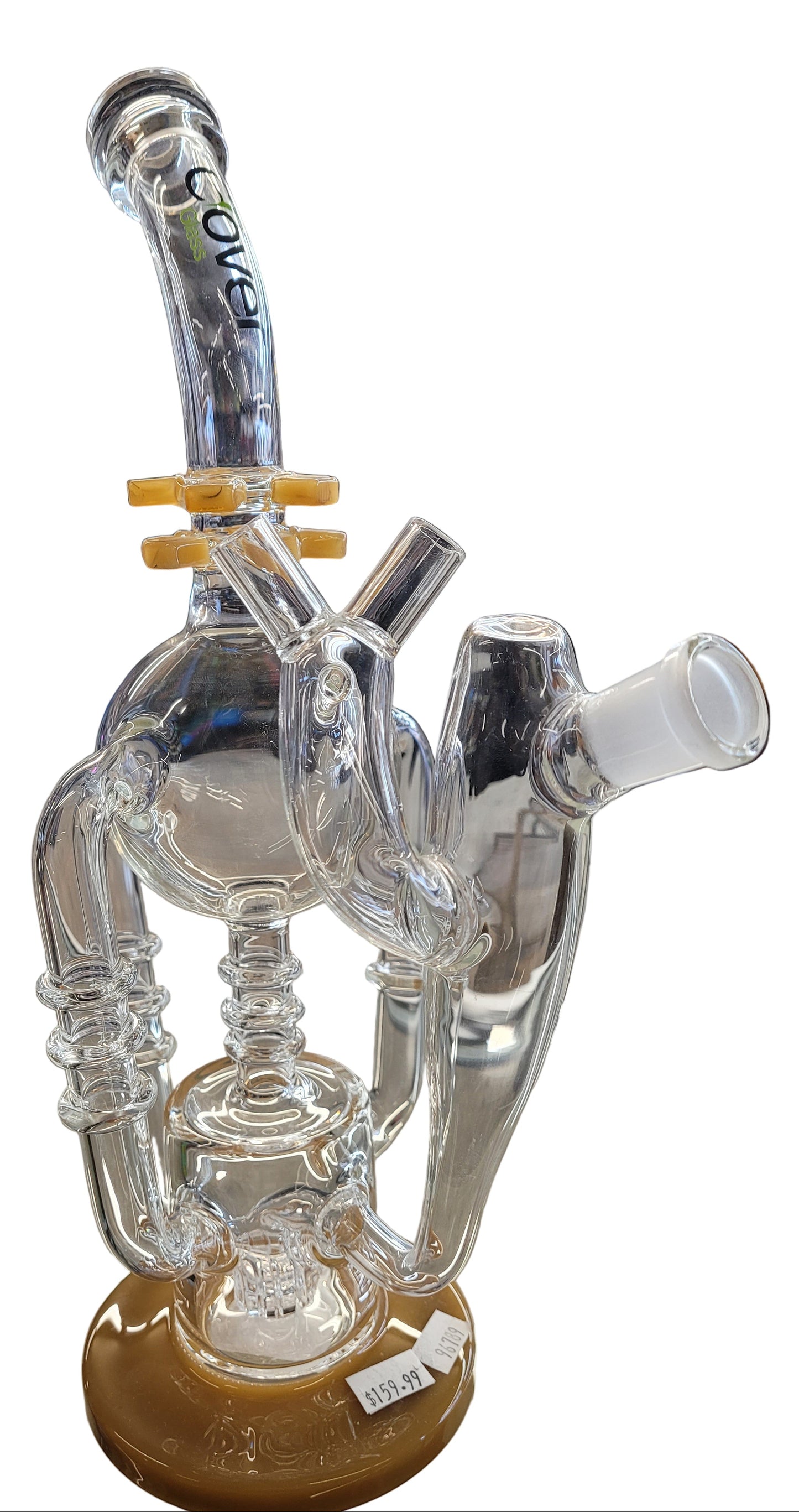 Waterpipe 12" Clover Glass Mix Color