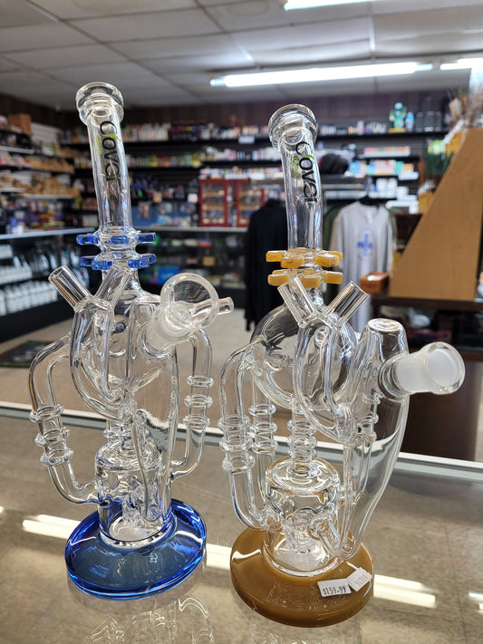 Waterpipe 12" Clover Glass Mix Color