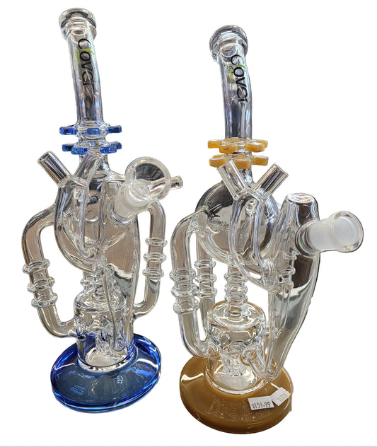 Waterpipe 12" Clover Glass Mix Color