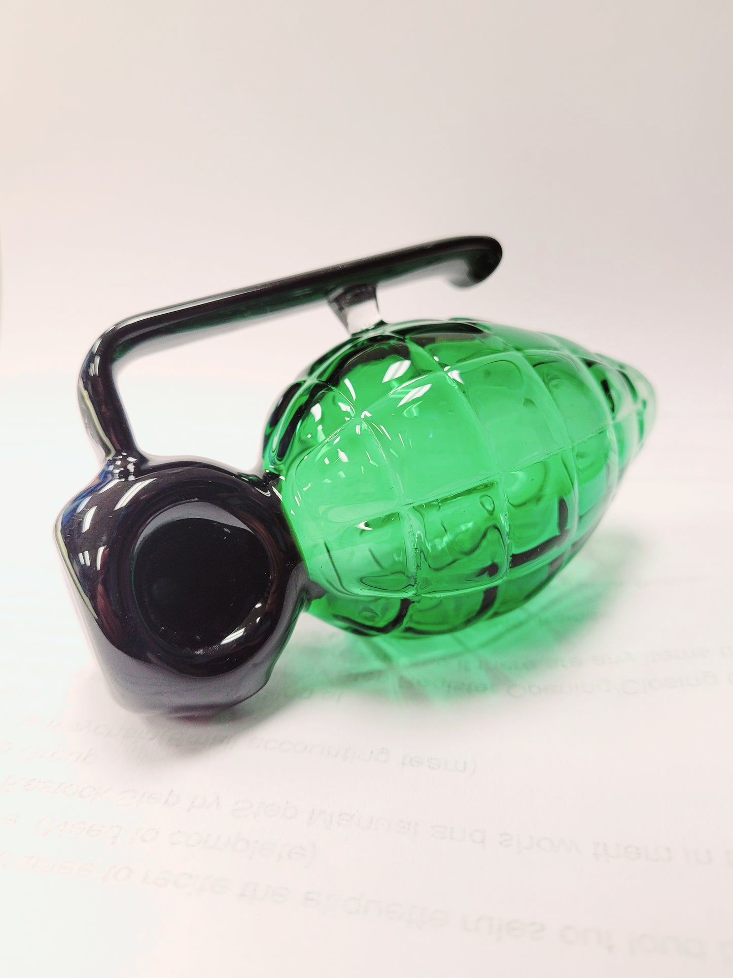 Handpipe 4"Grenade Green