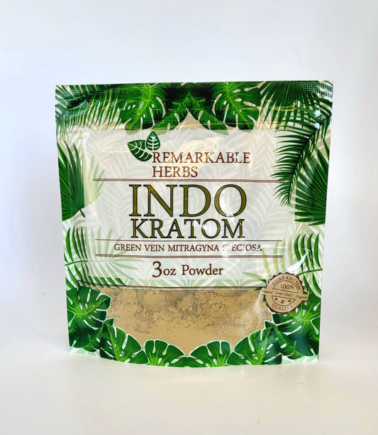 Remarkable Herbs Kratom Powder 3OZ Indo Green