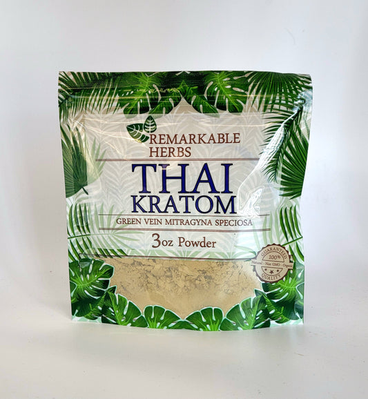 Remarkable Herbs Kratom Powder 3OZ Thai Green