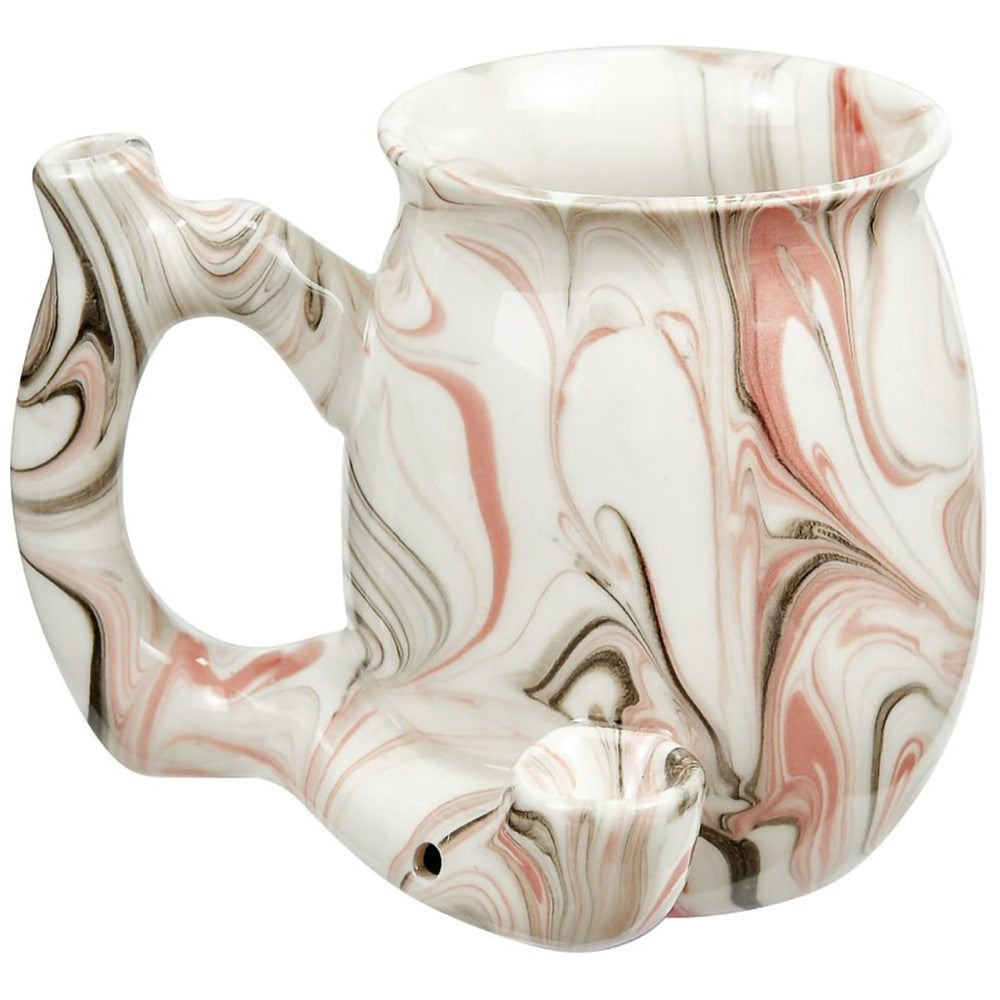 Handpipe Ceramic Mug Marble Pink