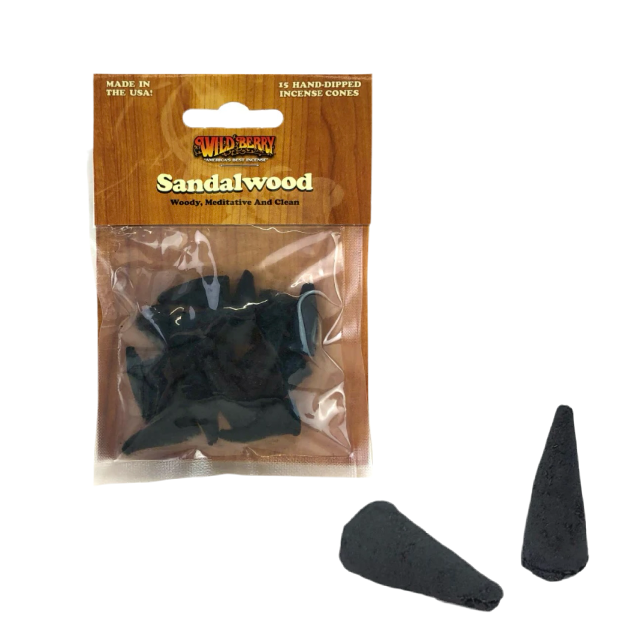 Wildberry Incense Cones 15 Count Sandalwood