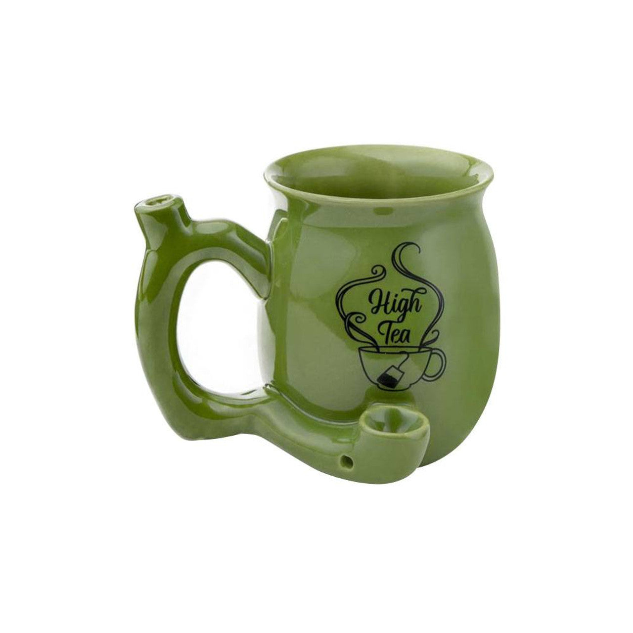 Handpipe Ceramic Mug High Tea Green