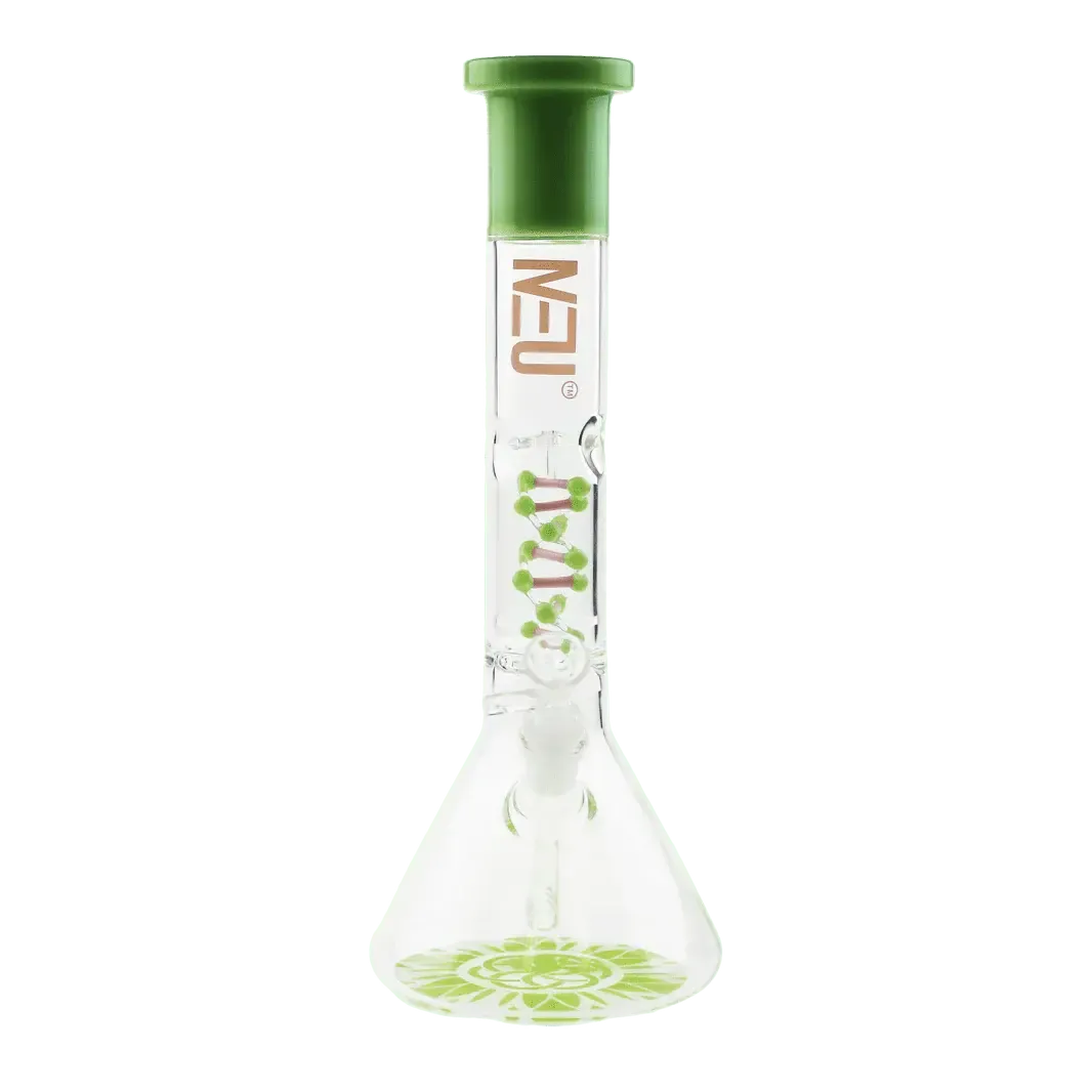 Neu Waterpipe 12" Beaker Tornado DNA Green