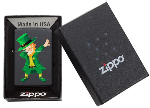 Zippo Lighter Dabbin Leprechaun
