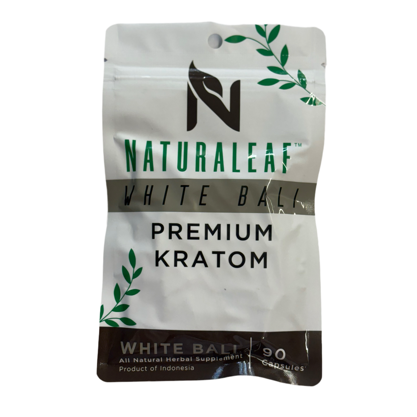 Naturaleaf Bali White Kratom Capsules - 90 Count