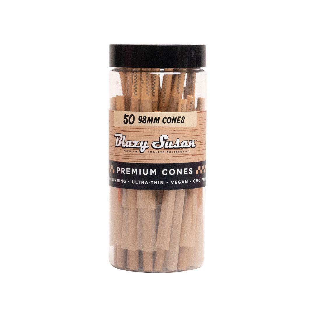 Blazy Susan Cones 98MM Unbleached 50 Count