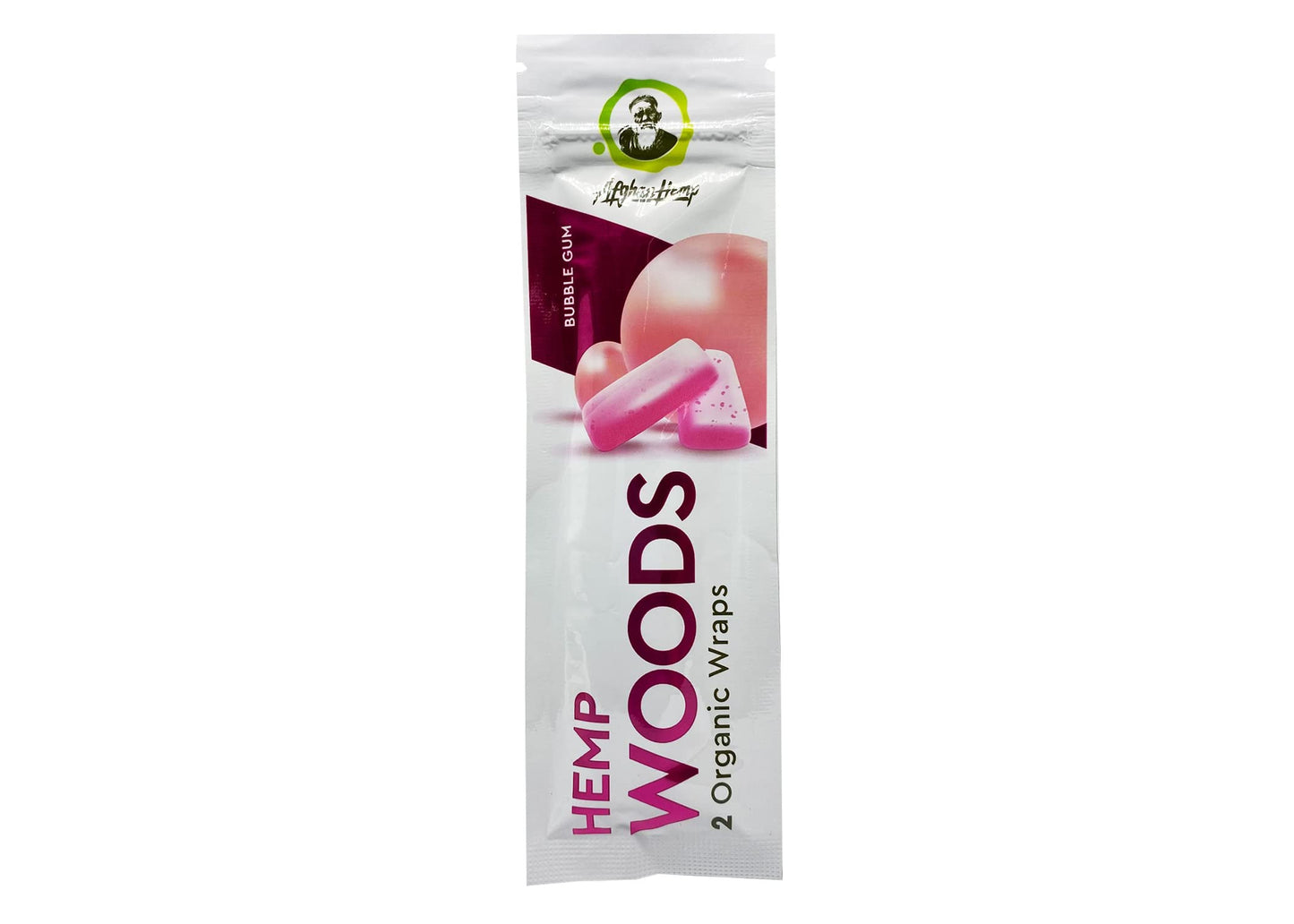 Afghan Hemp Wraps 2CT Woods Bubble Gum