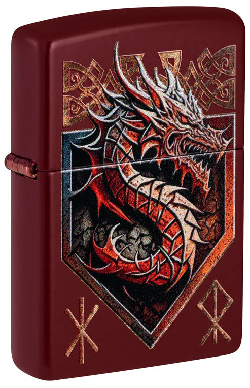 Zippo Lighter Red Dragon Design