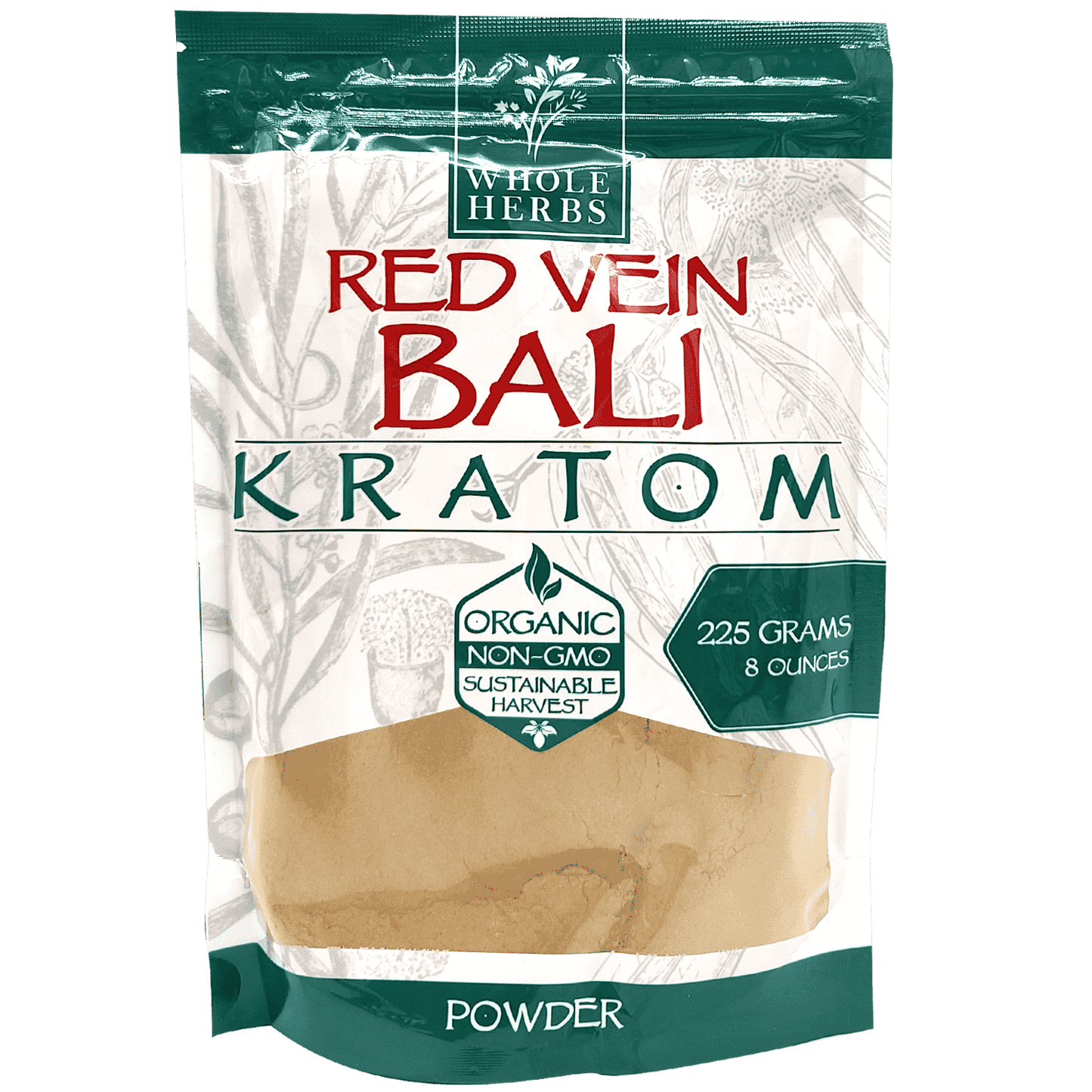 Whole Herbs Kratom Powder 8OZ Bali Red