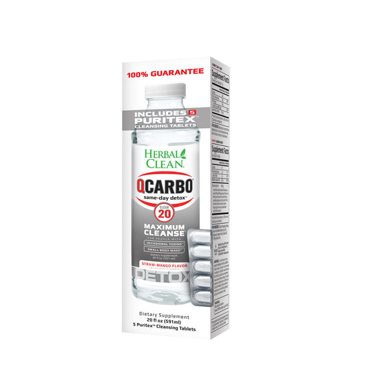 QCarbo Detox 20OZ Clear Strawberry Mango