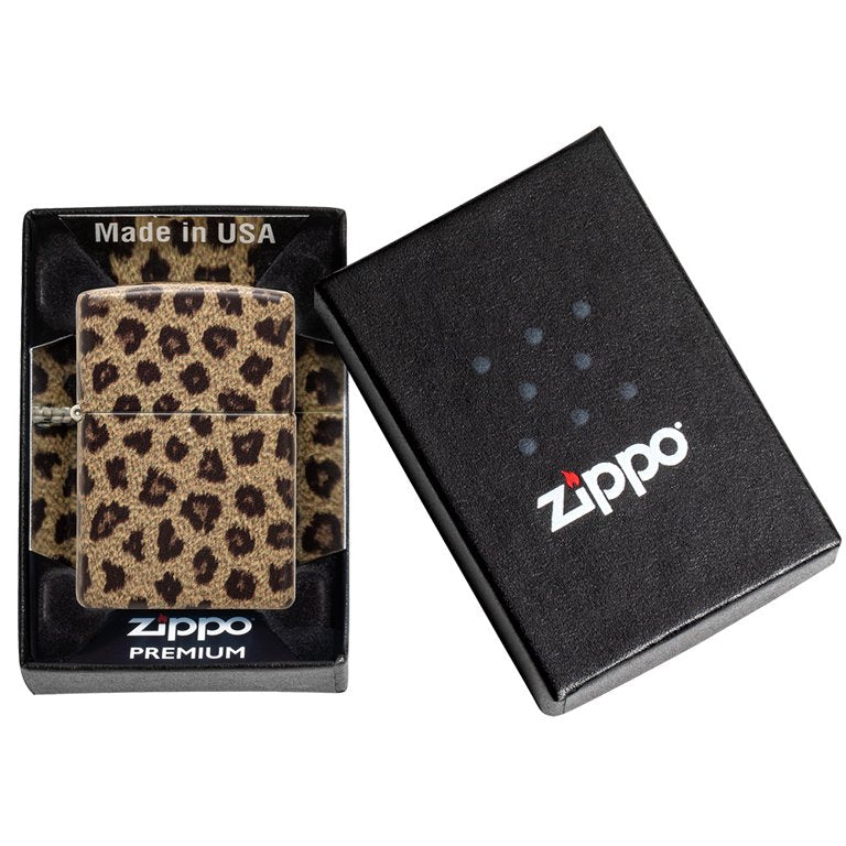 Zippo Lighter Leopard Print Design