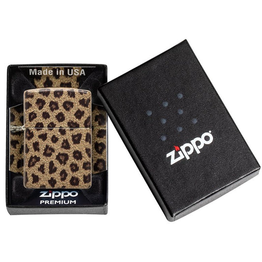 Zippo Lighter Leopard Print Design