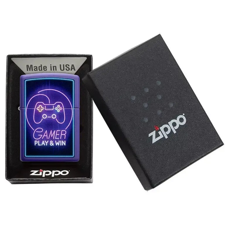 Zippo Lighter Gamer Neon