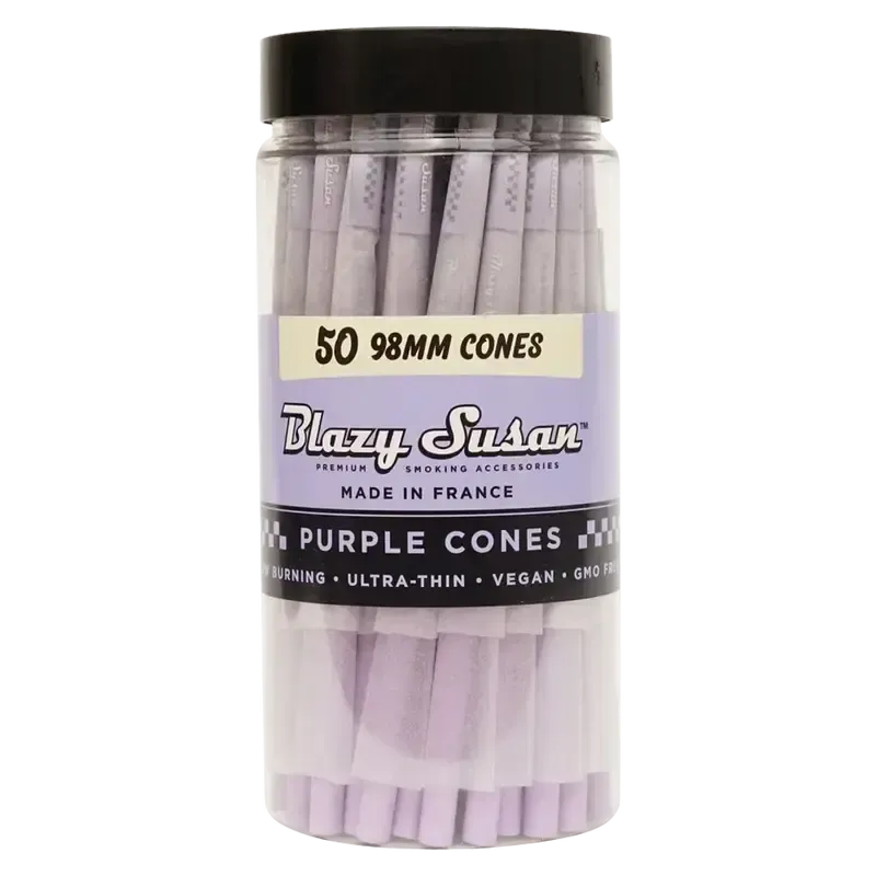 Blazy Susan Cones 50 Count 98MM Special Purple