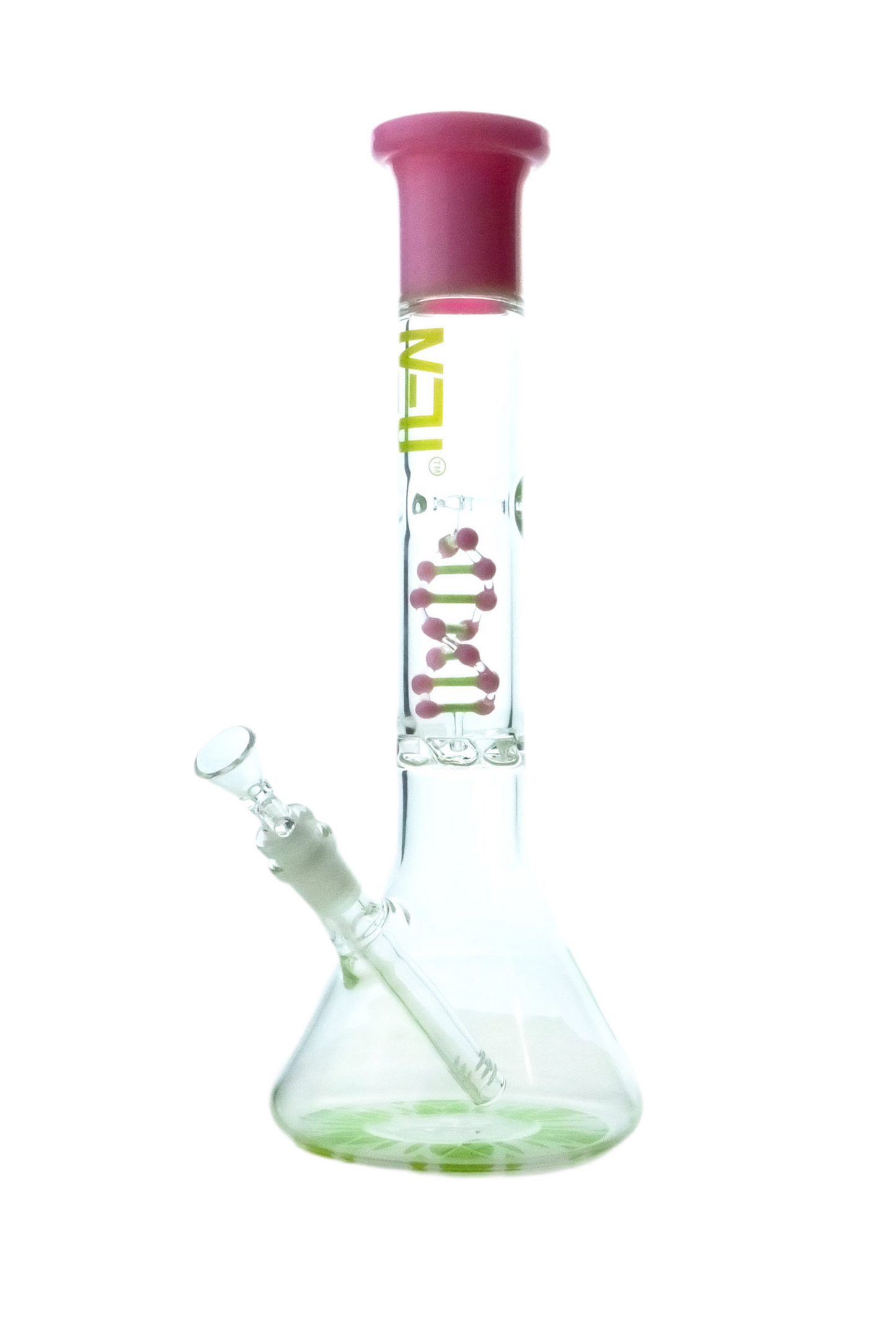 Neu Waterpipe 12" Beaker Tornado DNA Pink