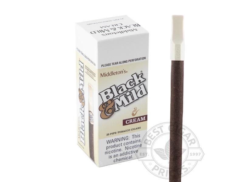 Black & Mild Cigarillos Cream Plastic Tip 1 Count