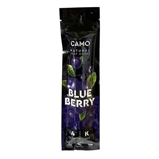 CAMO Hemp Cones 4 Count Blueberry