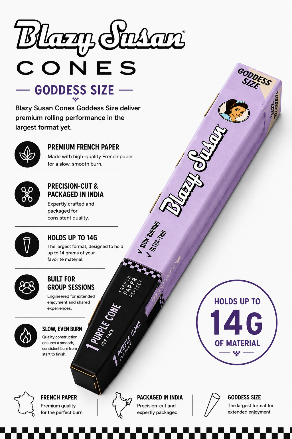 Blazy Susan Cones Goddess Size 1 Count