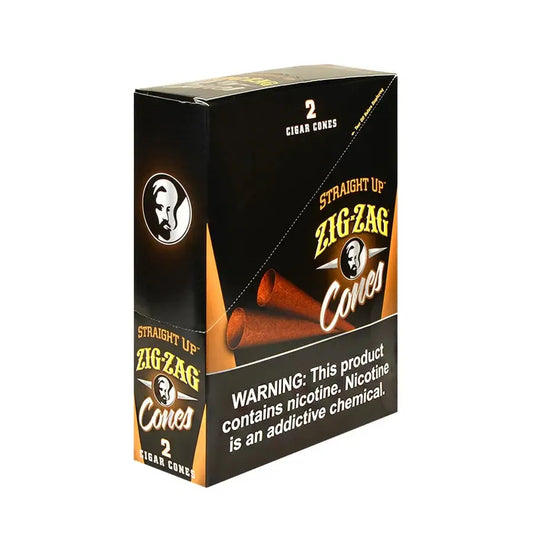 Zig Zag Cigar Cones 2 Count Straight Up