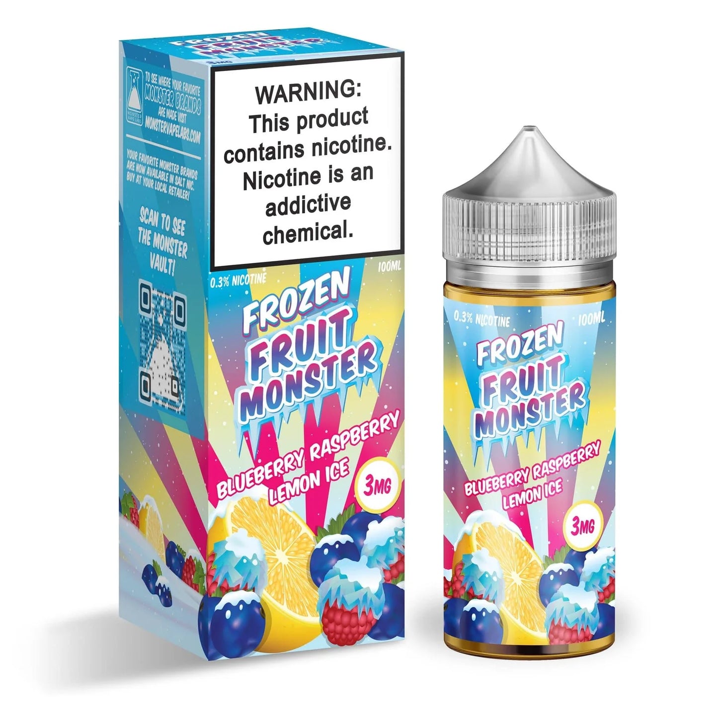 Jam Monster EJuice 100ML Blueberry Raspberry Lemon Ice 0MG