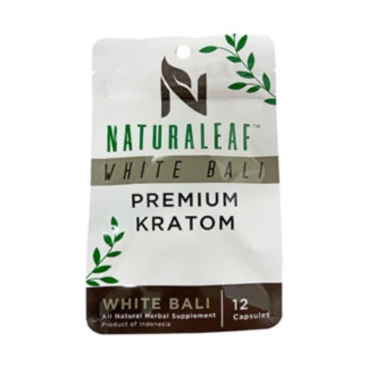 Naturaleaf Bali White Kratom Capsules - 12 Count