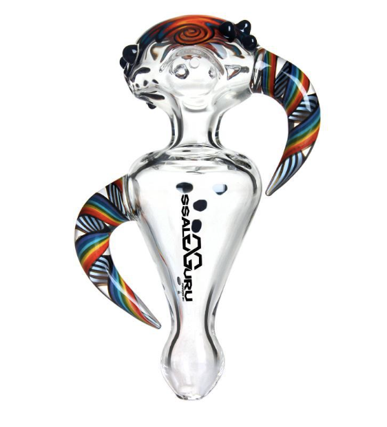 Glass Guru Handpipe 5" Helix Clear