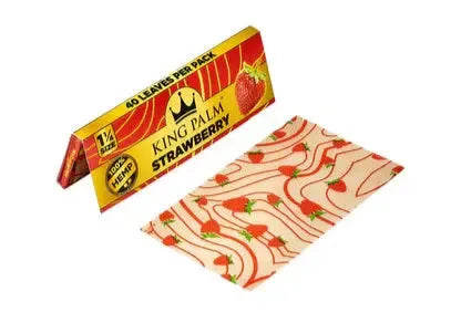 King Palm Papers Strawberry Flavored Hemp 1¼