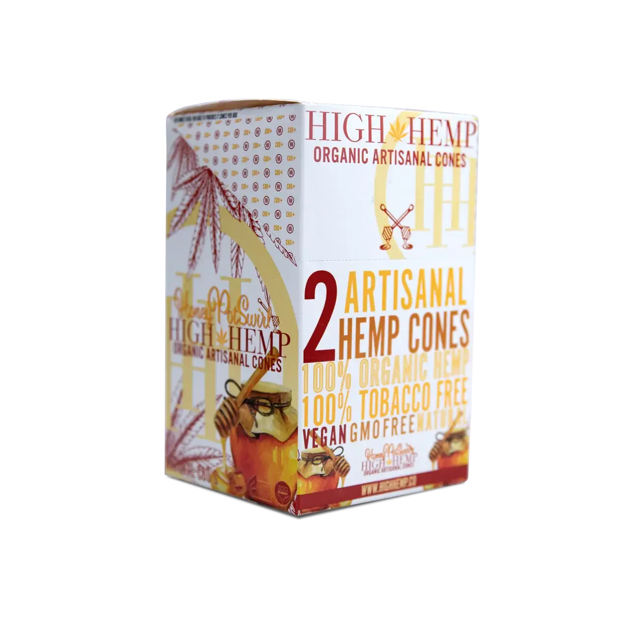 High Hemp Cones 2 Count Honey Pot Swirl