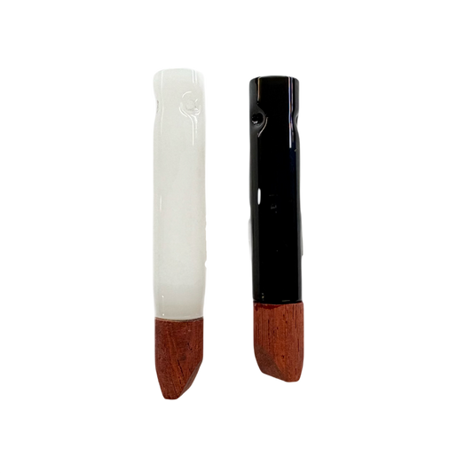 Chillum 3" Glass Color w/ Wood Tip