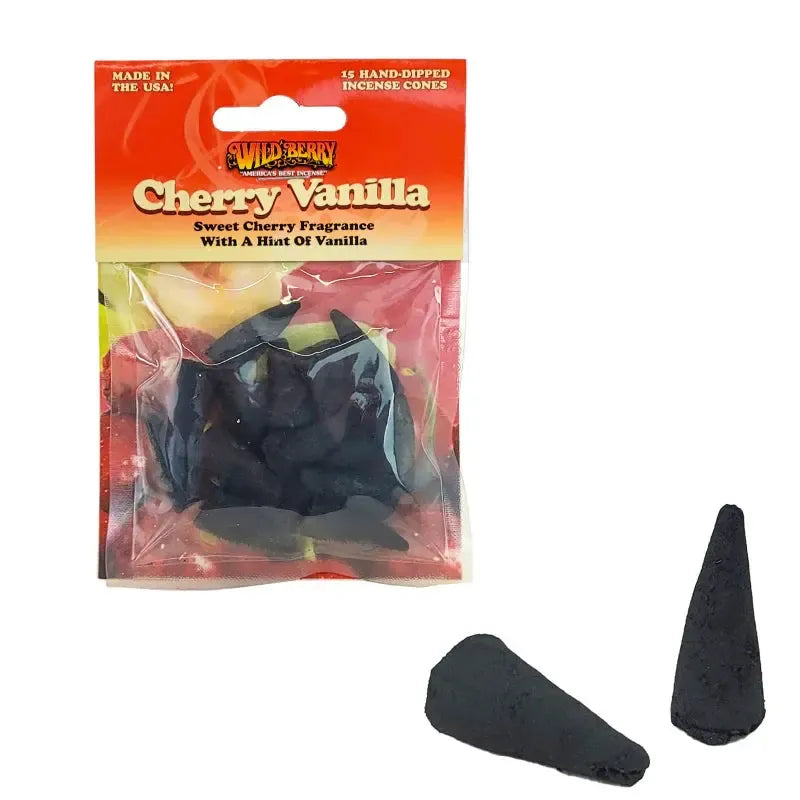 Wildberry Incense Cones 15 Count Cherry Vanilla