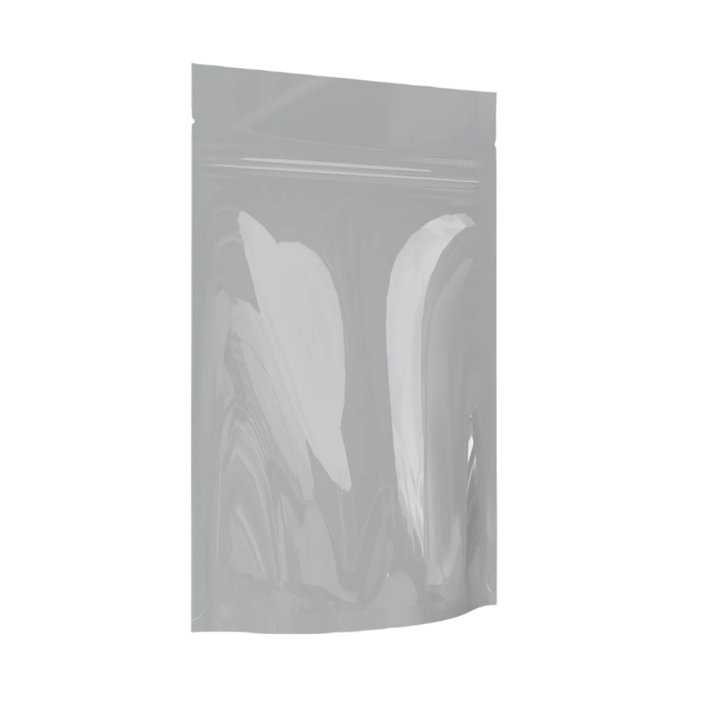 Mylar Bag 1/4OZ Opaque White Single Zipper Pinch