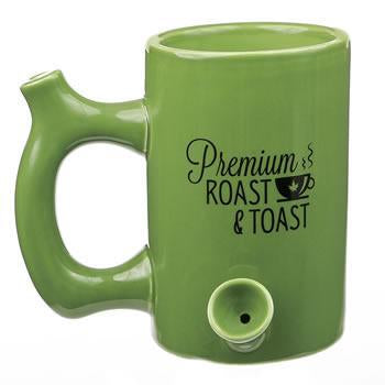 Handpipe Ceramic Mug Large Green
