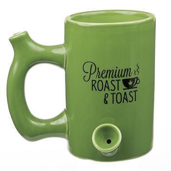 Handpipe Ceramic Mug Large Green