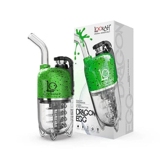 Lookah Vaporizer Dragon Egg Green-Black Splatter