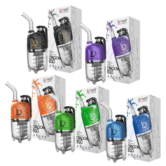 Lookah Vaporizer Dragon Egg Green-Black Splatter