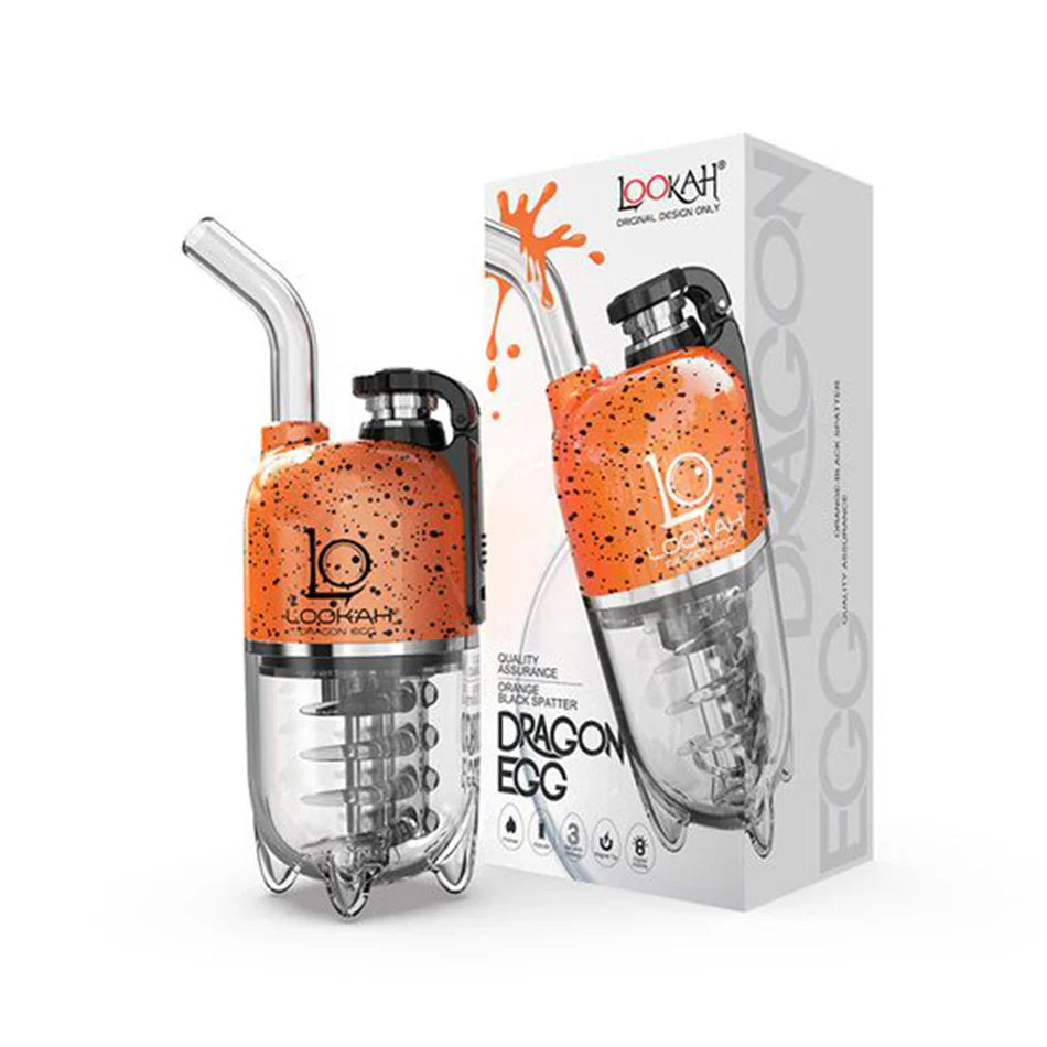 Lookah Dragon Egg Plus Orange-Black Splatter