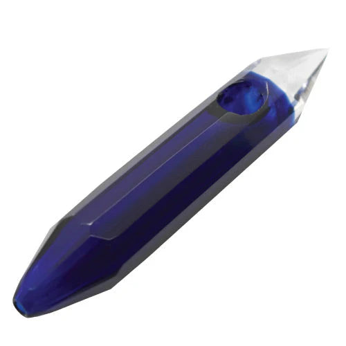 On Point Handpipe 5" Gem Set Blue