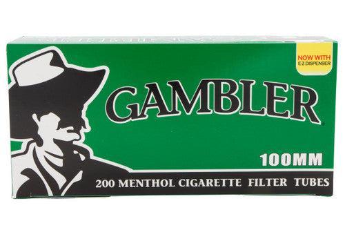 Gambler Tubes 200 Count Menthol 100MM