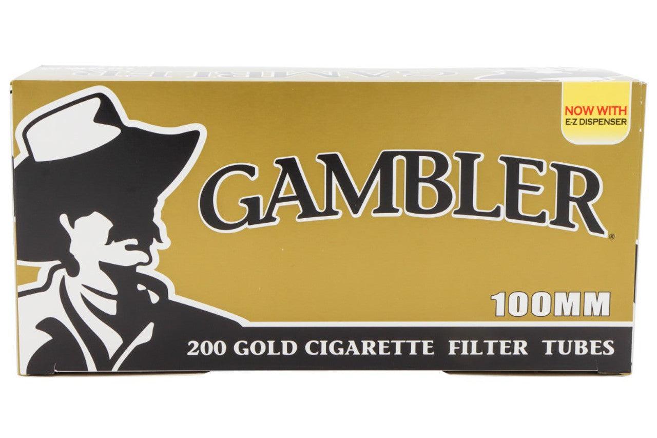 Gambler Tubes 200 Count Gold 100MM