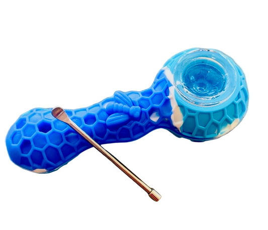 Handpipe 4" Silicone Graphic Mix + Metal Tool