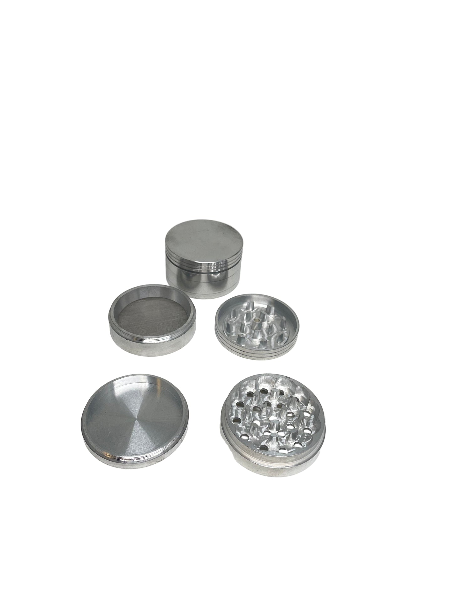 Grinder Multi-Sized Four Piece Silver