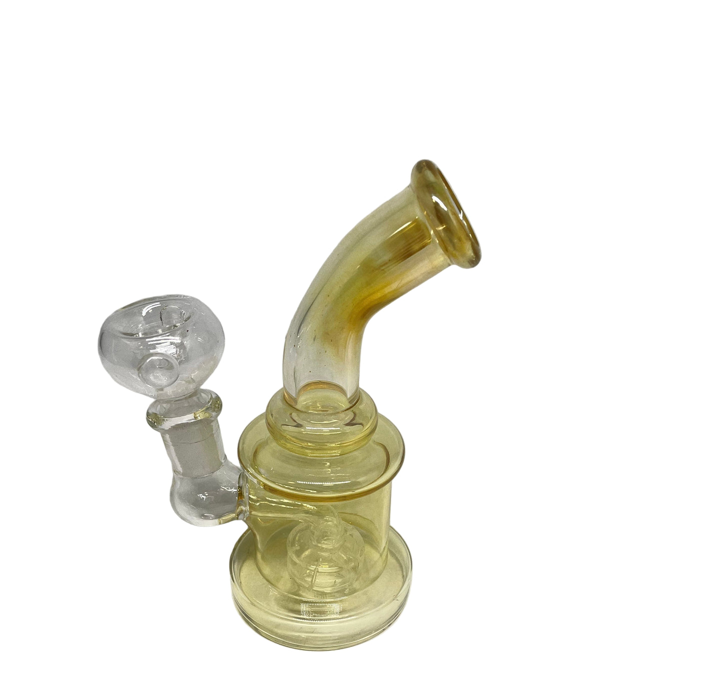 Waterpipe 6" Curved Neck Shower head Perc Yellow