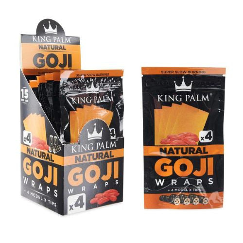 King Palm Wraps 4CT Goji Natural