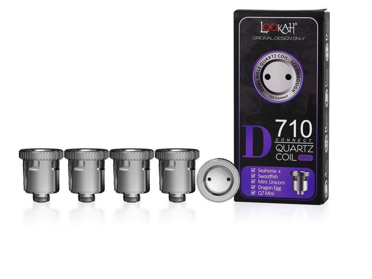 Lookah Coils Dish Quartz 710 Connect 5 Count