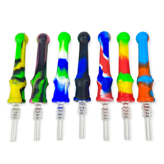 Nectar Collector 5.5" Silicone w/ Quartz Tip Mix Color
